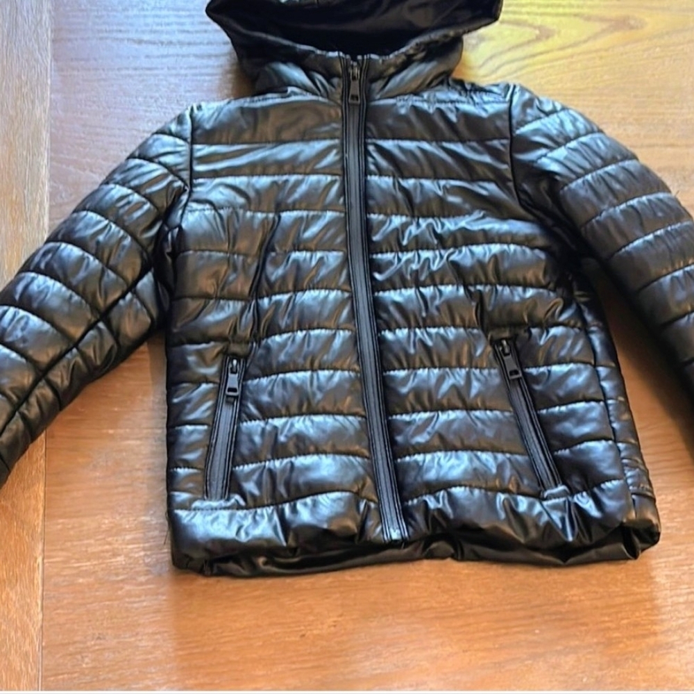Zara Kids  Black Puffer Jacket With Hood